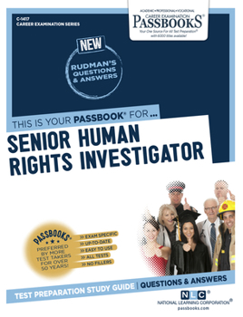 Paperback Senior Human Rights Investigator (C-1417): Passbooks Study Guide Volume 1417 Book