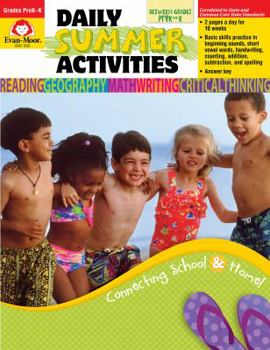 Daily Summer Activities, Moving from PreK to Kindergarten