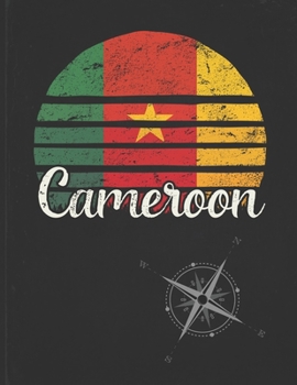Cameroon: Cameroonian Vintage Flag Personalized Retro Gift Idea for Coworker Friend or Boss  2020 Calendar Daily Weekly Monthly Planner Organizer