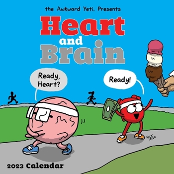 Calendar Heart and Brain 2023 Wall Calendar Book