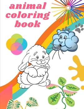 Paperback animal coloring books: My Best Toddler Coloring Book