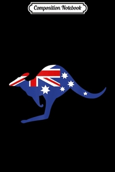Composition Notebook: Australian Kangaroo Flag  Journal/Notebook Blank Lined Ruled 6x9 100 Pages