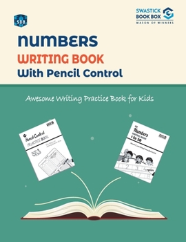Paperback SBB Number Writing Book with Pencil Control Book