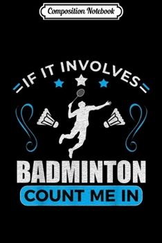 Paperback Composition Notebook: Badminton player Journal/Notebook Blank Lined Ruled 6x9 100 Pages Book