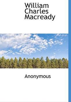 Hardcover William Charles Macready Book