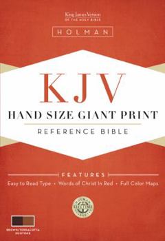 Imitation Leather Hand Size Giant Print Reference Bible-KJV [Large Print] Book