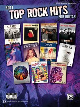 Paperback 2011 Top Rock Hits for Guitar: Authentic Guitar Tab Book