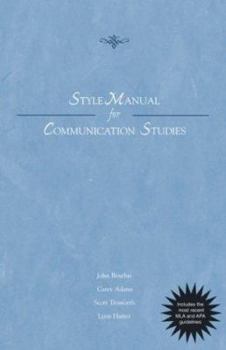 Spiral-bound Style Manual for Communication Studies - Updated Printing with 2002 APA Guidelines Book