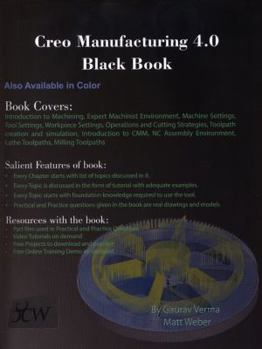 Paperback Creo Manufacturing 4.0 Black Book
