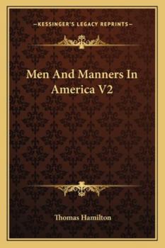 Paperback Men And Manners In America V2 Book