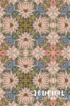 Journal: 6" X 9"  Ruled Paper 124 Pages with a Beautiful White Daisy flowers Cover Design Journal/Notebook