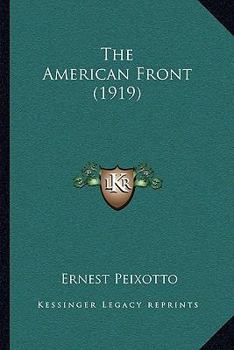 Paperback The American Front (1919) Book