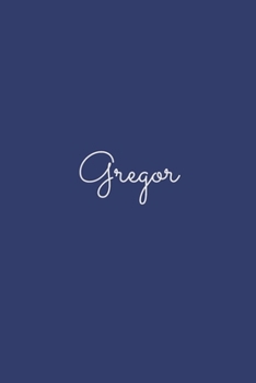 Gregor: notebook with the name on the cover, elegant, discreet, official notebook for notes, dot grid notebook,