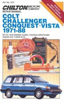 Paperback Colt/Challenger/Vista 1971-88 All U.S. and Canadian Models, Including Turbocharged Engines and 4-Wheel Drive Book