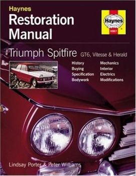 Hardcover Triumph Spitfire, Gt6, Vitesse and Herald Restoration Manual Book