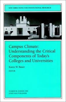 Campus Climate: Understanding the Critical Components of Today's Colleges and Universities: New Directions for Institutional Research