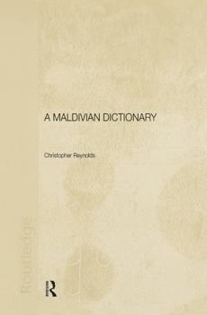 Hardcover A Maldivian Dictionary Book
