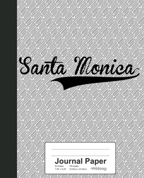 Paperback Journal Paper: SANTA MONICA Notebook Book