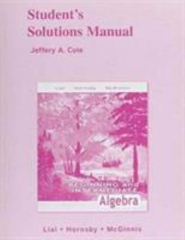 Paperback Student Solutions Manual for Beginning and Intermediate Algebra Book