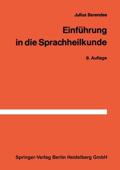 Paperback Einführung in Die Sprachheilkunde [German] Book
