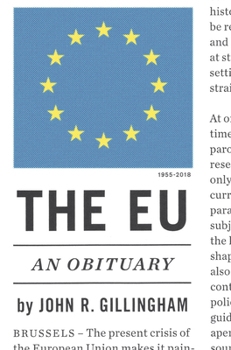 Paperback The E.U.: An Obituary Book