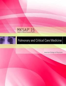 Paperback Mksap 15: Pulmonary and Critical Care Medicine Book