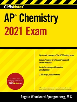 Paperback Cliffsnotes AP Chemistry 2021 Exam Book