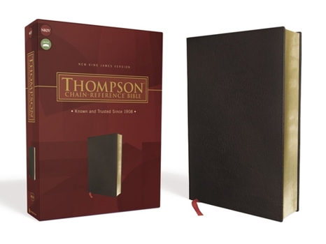 Bonded Leather Nkjv, Thompson Chain-Reference Bible, Bonded Leather, Black, Red Letter Book