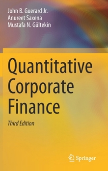 Hardcover Quantitative Corporate Finance Book