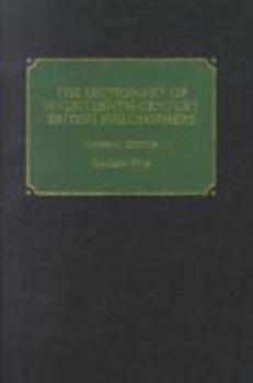 Hardcover The Dictionary of Seventeenth-Century British Philosophers Book