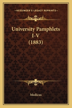 Paperback University Pamphlets I-V (1883) Book