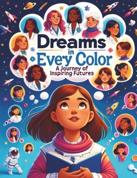 Paperback Dream in Every Color: A Journey of Inspiring Futures, A coloring book for girls. Book