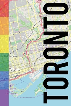 Paperback Toronto: 6x9 blank lined journal rainbow style Book