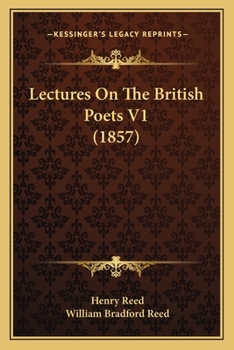 Paperback Lectures On The British Poets V1 (1857) Book