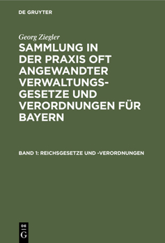 Hardcover Reichsgesetze Und -Verordnungen [German] Book