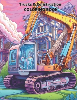 Paperback Trucks & Construction COLORING BOOK: 20 great coloring pages for kids and adults Book