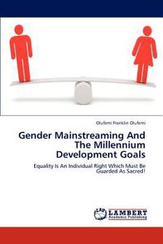 Paperback Gender Mainstreaming And The Millennium Development Goals Book