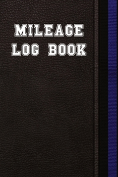 Paperback Mileage Log Book: Car Mileage Tracker For Taxes / Perfect For Business & Personal Use / Sports Theme / Purple & Black Book