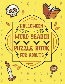 Paperback Halloween Word Search Puzzle Book For Adults: Large Print Word Search Activity Books Book