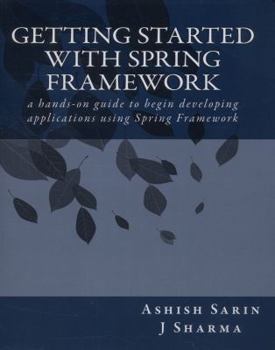 Paperback Getting started with Spring Framework Book