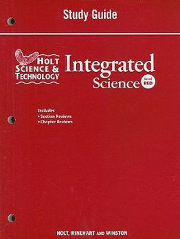 Paperback Holt Science & Technology Integrated Science Study Guide, Level Red Book