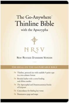 Bonded Leather Go-Anywhere Thinline Bible-NRSV-Thinline with Apocrypha Book