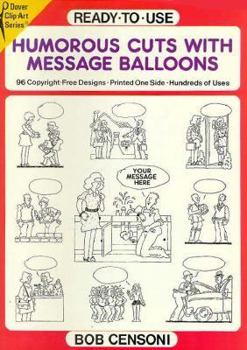 Paperback Ready-To-Use Humor Cuts with Message Balloons Book