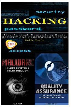 Paperback Hacking + Malware + Quality Assurance Book