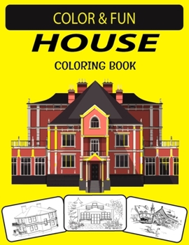 Paperback House Coloring Book: An Adult House Coloring Book with Beautifully Decorated Houses for Relaxation Book