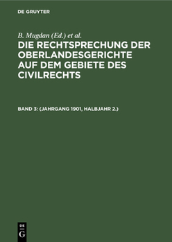 Hardcover (Jahrgang 1901, Halbjahr 2.) [German] Book