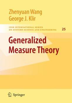 Paperback Generalized Measure Theory Book