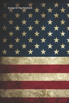 Paperback Grunge US Flag Notebook Book