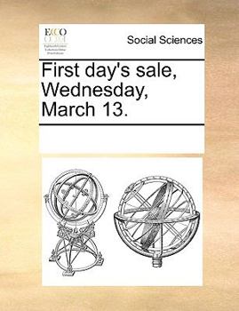 Paperback First Day's Sale, Wednesday, March 13. Book