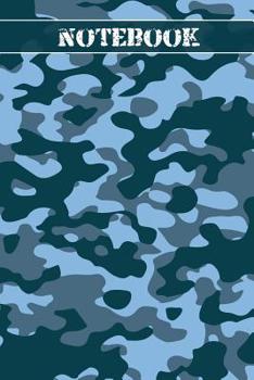 Notebook: 96 dotted Pages I dotted grid I Size 6x9 I Cover in camouflaged Design I Ideal for notes and sketches I